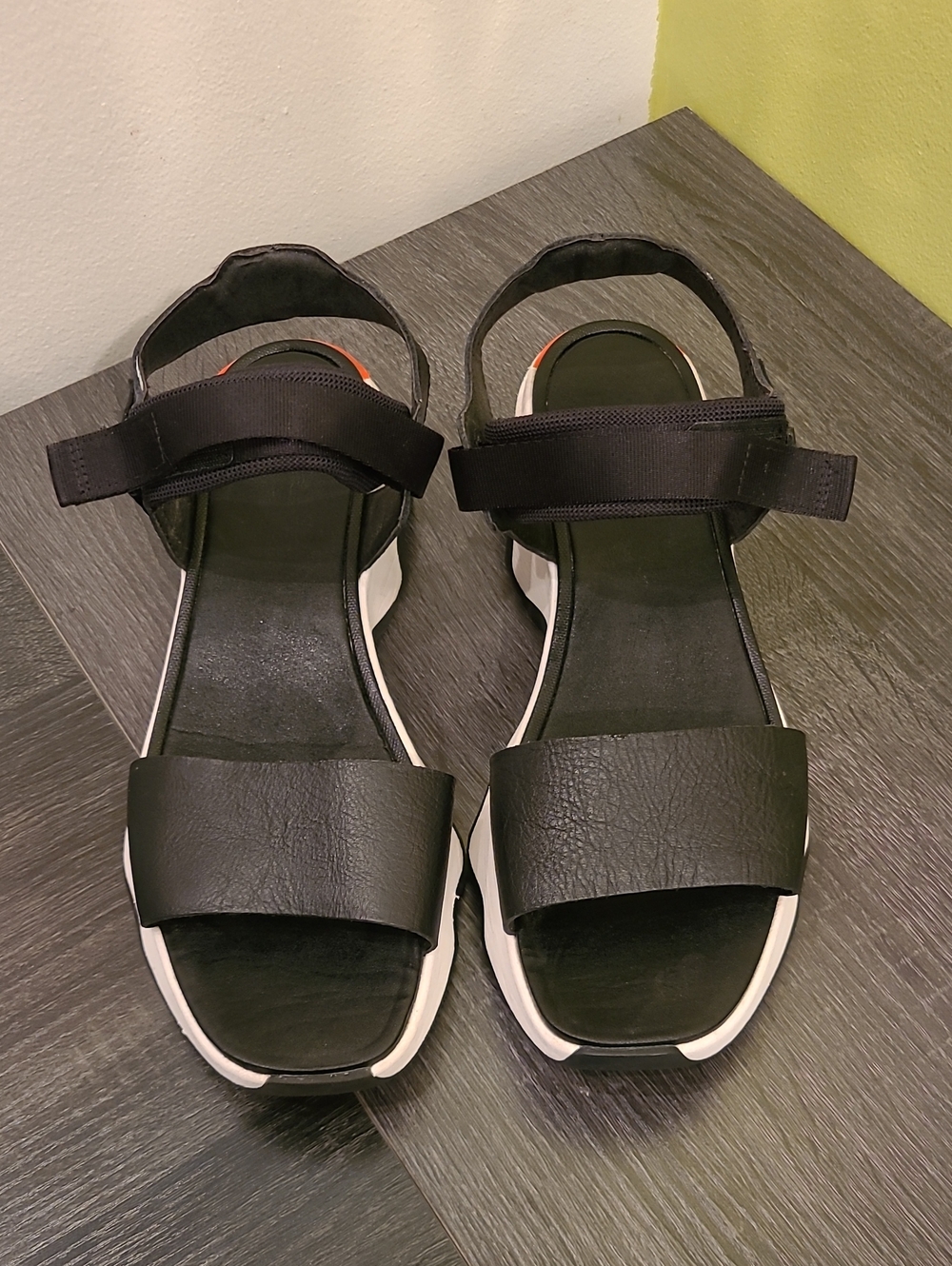Sorel Black and White Women's Sport Sandals